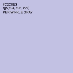 #C2C0E3 - Periwinkle Gray Color Image